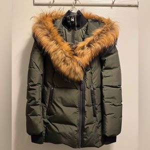 Mackage - ADALI down coat with natural fur Signature Mackage Collar